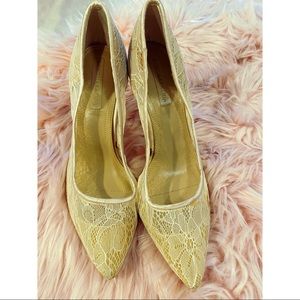 BCBG Lace Nude Shoes
